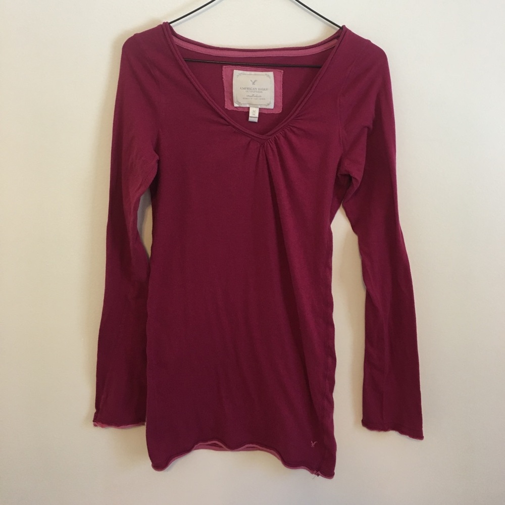 Pink Longsleeve American Eagle Tee size medium